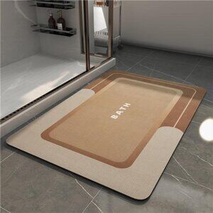 New -Bath Mat-Bath Rug Non Slip Super Absorbent Stain Resistant Quick Dry